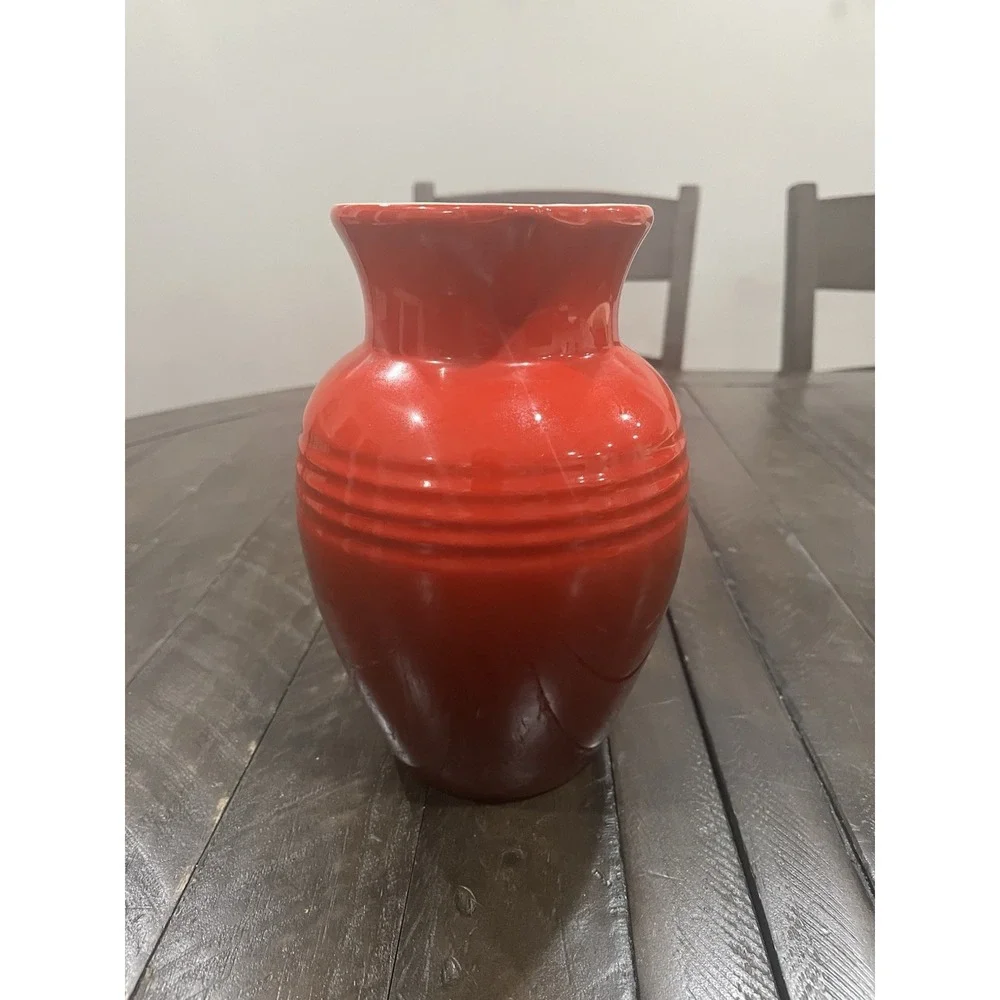 Le Creuset Stoneware‎ Cerise Red Stoneware 2 Quart Pitcher 9